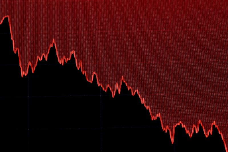 &copy; Reuters. Gráfico do Dow Jones durante pregão na bolsa de Nova York
22/03/2019. REUTERS/Brendan McDermid
