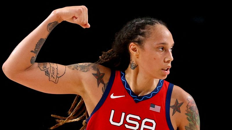 &copy; Reuters. Jogadora de basquete dos EUA Brittney Griner
04/08/2021
REUTERS/Brian Snyder