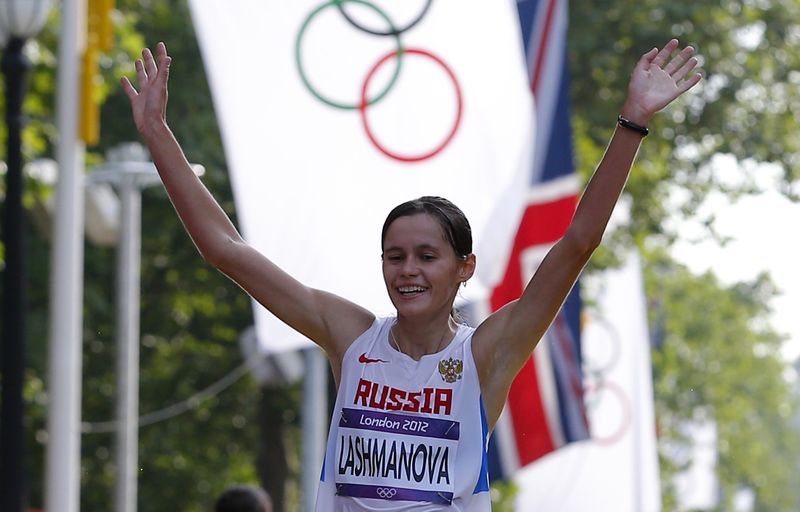 &copy; Reuters. متسابقة المشي الروسية إيلينا لاشمانوفا في صورة من أرشيف رويترز.