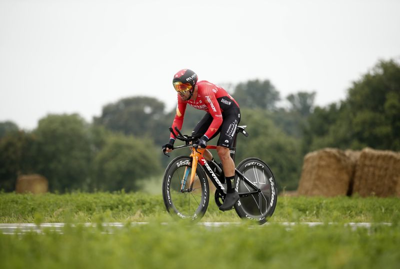 &copy; Reuters. El ciclista italiano Sonny Colbrelli en acción durante la etapa 5 del Tour de Francia. REUTERS/Benoit Tessier