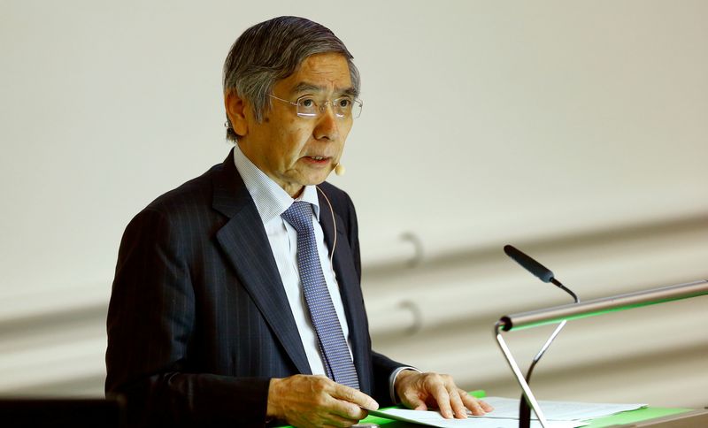 &copy; Reuters. Presidente do banco central do Japão, Haruhiko Kuroda
13/11/2017.  REUTERS/Arnd Wiegmann
