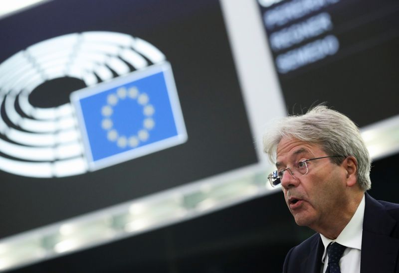 &copy; Reuters. European Economy Commissioner Paolo Gentiloni addresses the European Parliament plenary session in Strasbourg, France September 15, 2021. REUTERS/Yves Herman/Pool