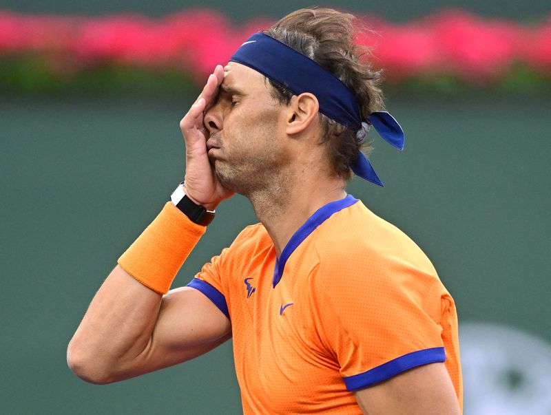 &copy; Reuters. Tenista espanhol Rafael Nadal durante partida de Indian Wells
19/03/2021
Jayne Kamin-Oncea-USA TODAY Sports/File Photo