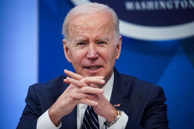 &copy; Reuters. Presidente dos EUA, Joe Biden, na Casa Branca
18/03/2022 REUTERS/Al Drago