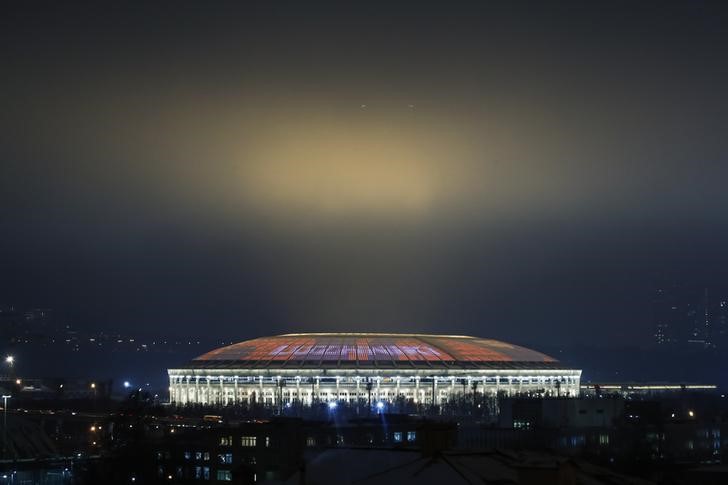 &copy; Reuters. IMAGEN DE ARCHIVO. Una vista general del estadio Luzhniki, en Moscú, Rusia. Enero 24, 2018. REUTERS/Maxim Shemetov
