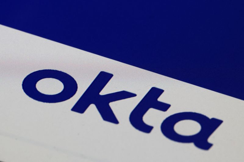 &copy; Reuters. FILE PHOTO: Okta logo is displayed in this illustration taken March 22, 2022. REUTERS/Dado Ruvic/Illustration