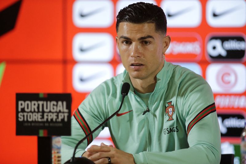 &copy; Reuters. Cristiano Ronaldo concede entrevista coletiva
28/03/2022
REUTERS/Miguel Vidal