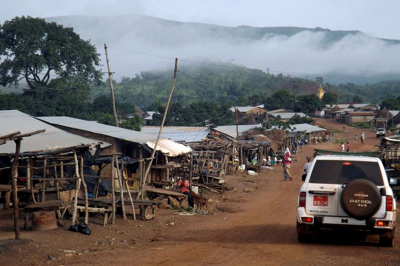 &copy; Reuters. FILE PHOTO: Mist shrouds the Simandou mountains in Beyla, Guinea, June 4, 2014. REUTERS/Saliou Samb/File Photo
