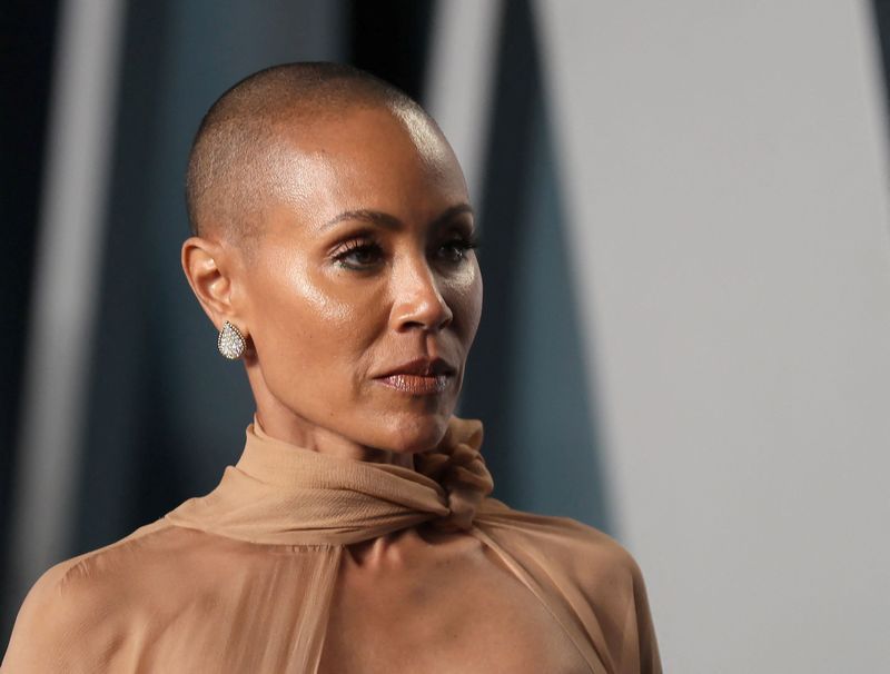 &copy; Reuters. Atriz Jada Pinkett Smith em festa do Oscar
27/03/2022
REUTERS/Danny Moloshok