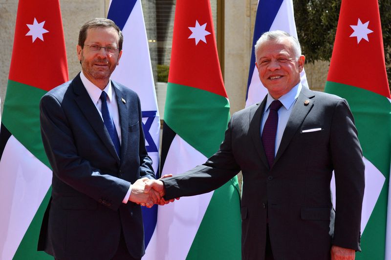 Jordan and Israel leaders urge calm after historic meeting following spike in violence