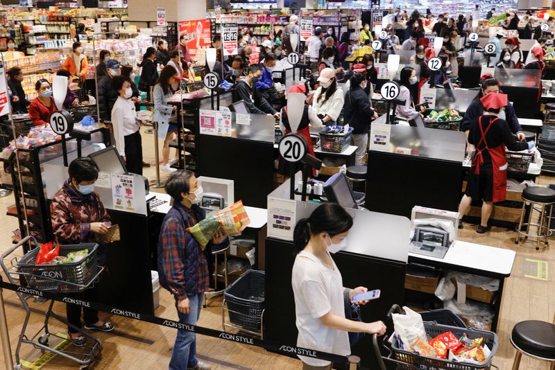 Hong Kong retail sales fall 14.6% in Feb, snapping 12 months of growth
