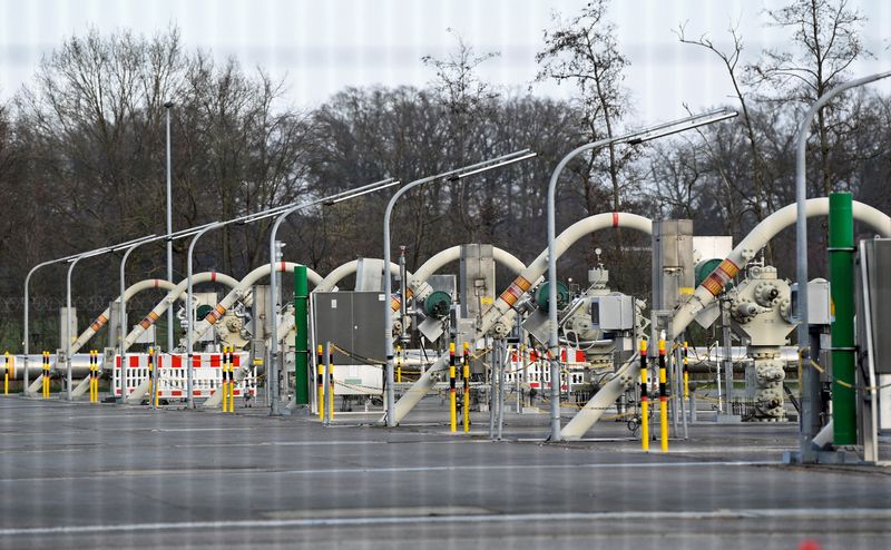 &copy; Reuters. The Astora natural gas depot, which is the largest natural gas storage in Western Europe, is pictured in Rehden, Germany, March 16, 2022. Astora is part of the Gazprom Germania Group. REUTERS/Fabian Bimmer