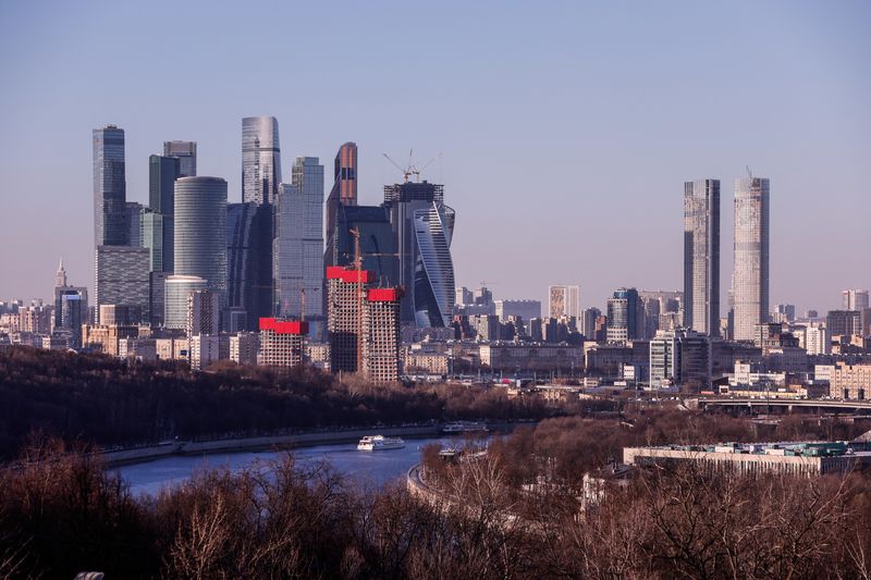 © Reuters. A general view of Moscow International Business Centre also known as Moskva City, in Moscow, Russia March 17, 2022. REUTERS/Maxim Shemetov