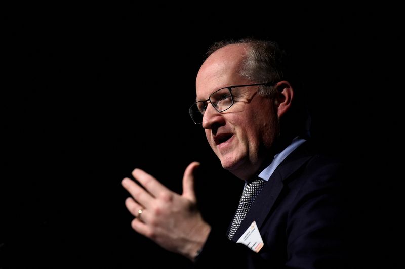 &copy; Reuters. FILE PHOTO: Governor of the Central Bank of Ireland Philip Lane speaks at a European Financial Forum event in Dublin, Ireland February 13, 2019. REUTERS/Clodagh Kilcoyne