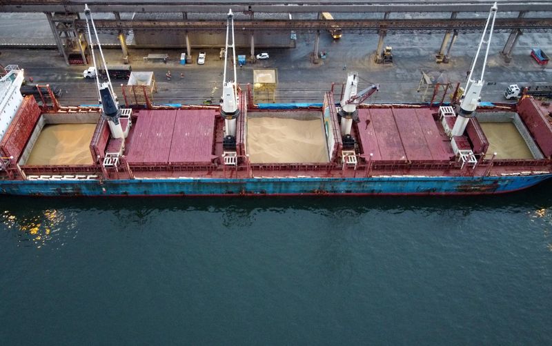 &copy; Reuters. Cargueiro descarrega soja no Porto de Paranaguá, PR
03/12/2020
REUTERS/Rodolfo Buhrer