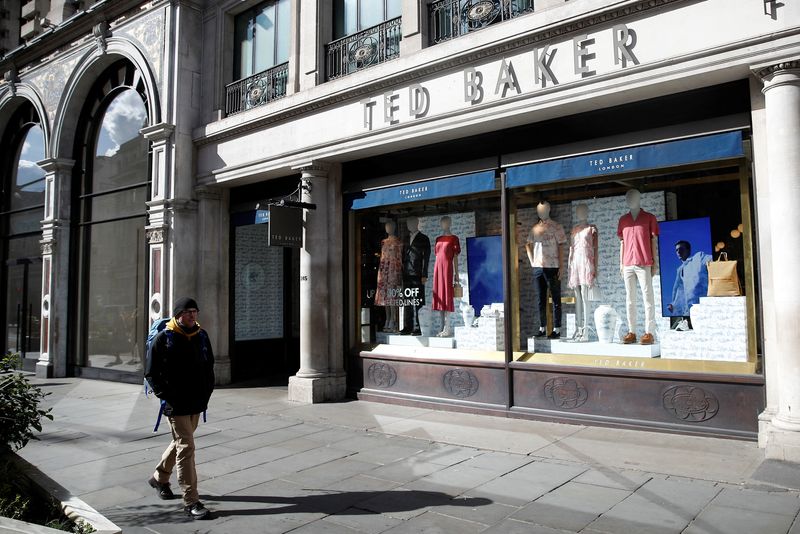 © Reuters. A Ted Baker store is seen on Regent Street, in London, Britain, April 3, 2022.  Picture taken April 3, 2022. REUTERS/Peter Nicholls