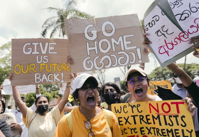 In stunning reversal, protests send Sri Lanka's ruling dynasty wobbly