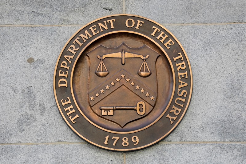 &copy; Reuters. Sede do Departamento do Tesouro dos Estados Unidos, em Washington, D.C., EUA
29/08/2020
REUTERS/Andrew Kelly