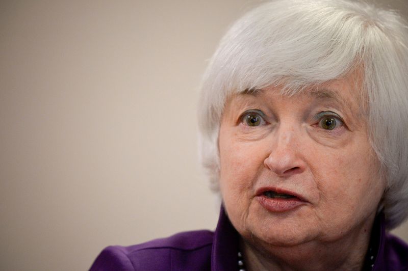 &copy; Reuters. FILE PHOTO: U.S. Federal Reserve Chair Janet L. Yellen participates in a roundtable discussion with Federal Reserve Bank of Philadelphia President Patrick Harker and members of the West Philadelphia Skills Initiative in Philadelphia, Pennsylvania, U.S., J