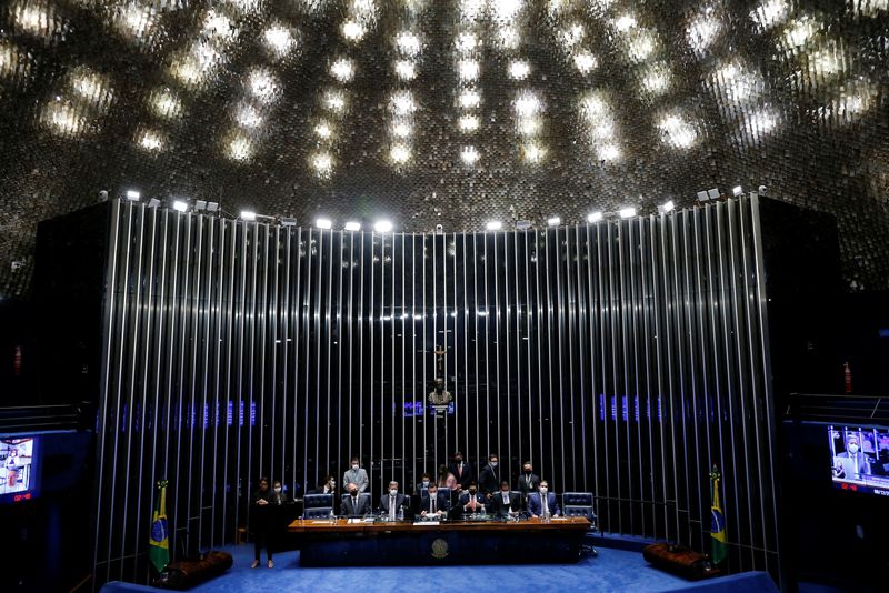 &copy; Reuters. Plenário do Senado no Congresso Nacional, em Brasília
08/12/2021
REUTERS/Adriano Machado