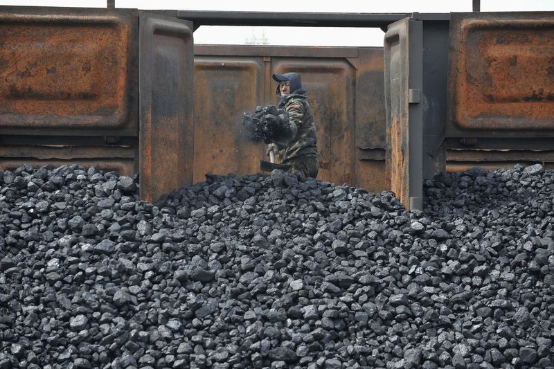 &copy; Reuters. 世界最大の石炭輸入国である中国が今年の輸入量を最大３０％削減する可能性がある。瀋陽の石炭集積所、２０１０年撮影。（２０２２年　ロイター/Sheng Li ）