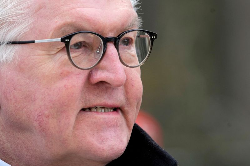 &copy; Reuters. Il presidente tedesco Frank-Walter Steinmeier in Lituania. REUTERS/Ints Kalnins