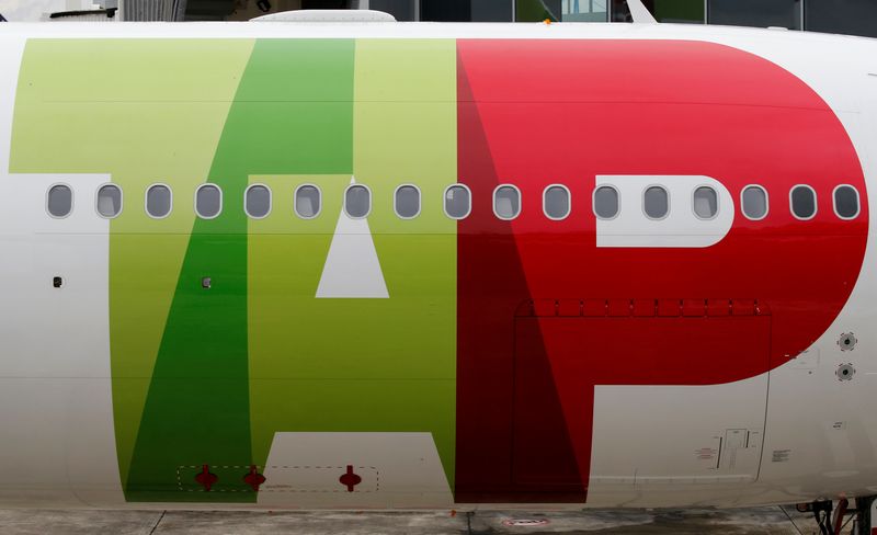 &copy; Reuters. FILE PHOTO: The first A330neo commercial passenger aircraft for TAP Air Portugal airline is seen at the Airbus delivery center in Colomiers near Toulouse, France, November 26, 2018. REUTERS/Regis Duvignau