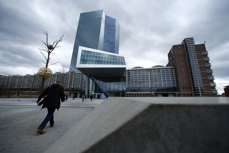 &copy; Reuters. FILE PHOTO: European Central Bank (ECB) headquarters building is seen in Frankfurt, Germany, March 7, 2018. REUTERS/Ralph Orlowski