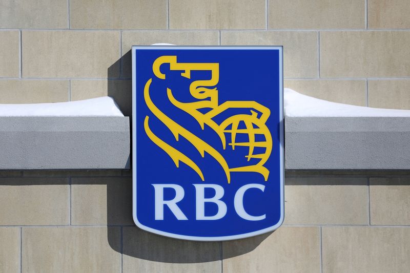 &copy; Reuters. FILE PHOTO: The Royal Bank of Canada (RBC) logo is seen outside of a branch in Ottawa, Ontario, Canada, February 14, 2019. REUTERS/Chris Wattie