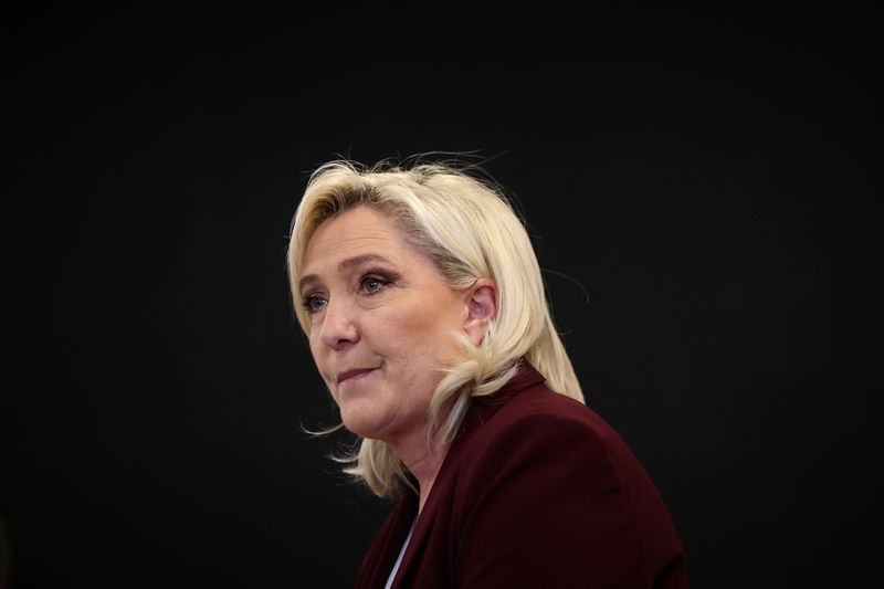 &copy; Reuters. Candidata presidencial da extrema-direita francesa, Marin Le Pen
12/04/2022
REUTERS/Sarah Meyssonnier