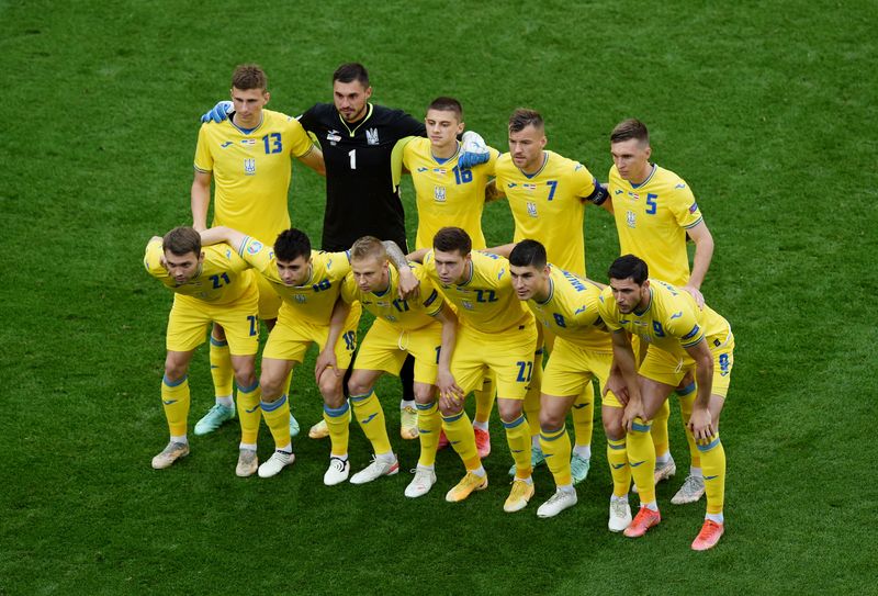 &copy; Reuters. Seleção da Ucrânia
21/06/2021
Pool via REUTERS/Mihai Barbu