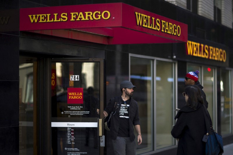 © Reuters. Logotipo do Wells Fargo em fachada de prédio
10/10/2015
REUTERS/Eduardo Munoz
