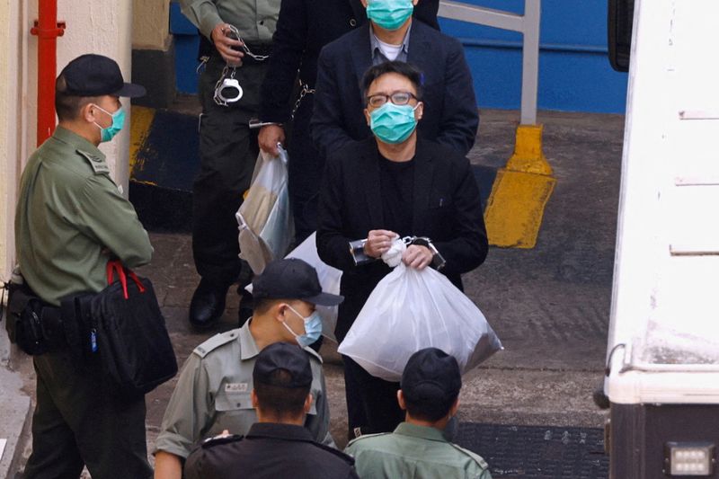 &copy; Reuters. L'ancien animateur radio hongkongais et militant pro-démocratie, Tam Tak-chi, a été condamné mercredi à une peine de prison de 40 mois à l'issue du premier procès pour sédition tenu dans la ville depuis sa rétrocession à la Chine il y a près de