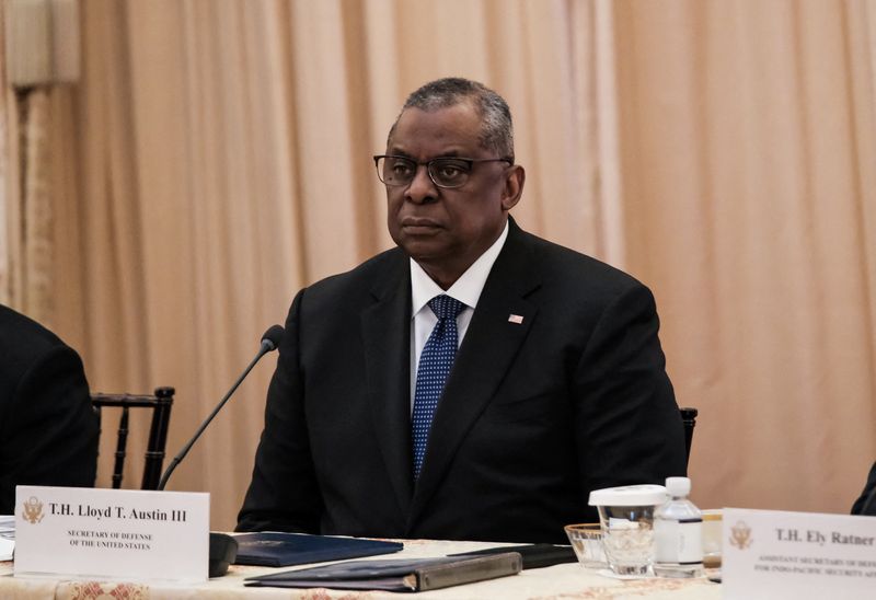 &copy; Reuters. Secretário de Defesa dos Estados Unidos, Lloyd Austin, em Washington
11/04/2022 REUTERS/Michael A. McCoy/Pool