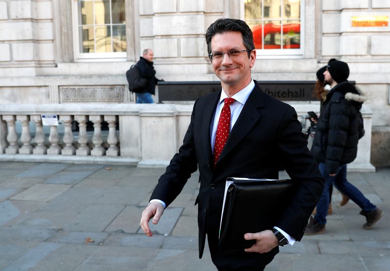 &copy; Reuters. Conservative MP Steve Baker leaves the Cabinet Office, in London, Britain January 28, 2019. REUTERS/Peter Nicholls/Files