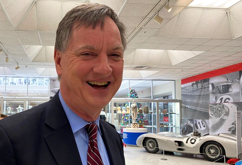 &copy; Reuters. FILE PHOTO: Chicago Federal Reserve Bank President Charles Evans takes a tour of the Indianapolis Motor Speedway Museum in Indianapolis, Indiana December 18, 2019. REUTERS/Ann Saphir/File Photo