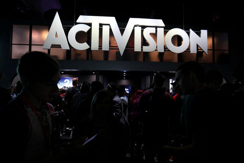 &copy; Reuters. FILE PHOTO: The Activision booth is shown at the E3 2017 Electronic Entertainment Expo in Los Angeles, California, U.S. June 13, 2017.  REUTERS/ Mike Blake/File Photo