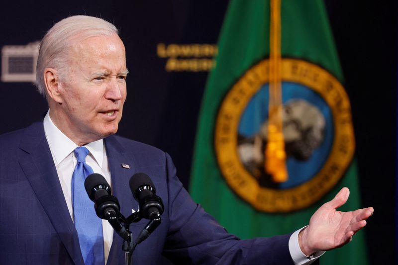 &copy; Reuters. Presidente dos EUA, Joe Biden
22/04/2022
REUTERS/Jonathan Ernst