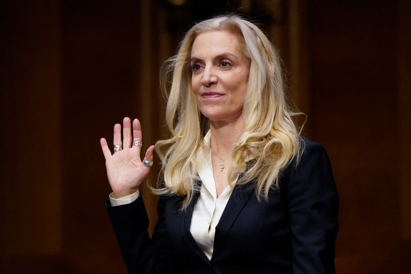 &copy; Reuters. FILE PHOTO: Federal Reserve Board Governor Lael Brainard testifies before a Senate Banking Committee hearing on her nomination to be vice-chair of the Federal Reserve, on Capitol Hill in Washington, U.S., January 13, 2022. REUTERS/Elizabeth Frantz