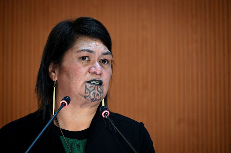 &copy; Reuters. وزيرة الخارجية النيوزيلندية نانايا ماهوتا خلال كلمة لها أمام جلسة لمجلس حقوق الإنسان التابع للأمم المتحدة في جنيف بسويسرا يوم 28 فبراير شبا