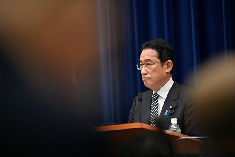 &copy; Reuters. Primeiro-ministro japonês, Fumio Kishida
26/04/2022. David Mareuil/Pool via REUTERS