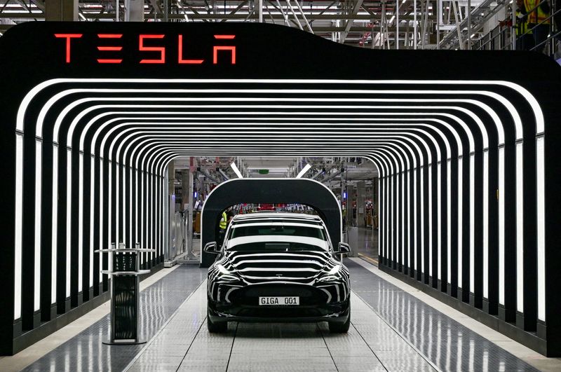 © Reuters. Veículo Model Y, da Tesla
22/03/2022
Patrick Pleul/Pool via REUTERS