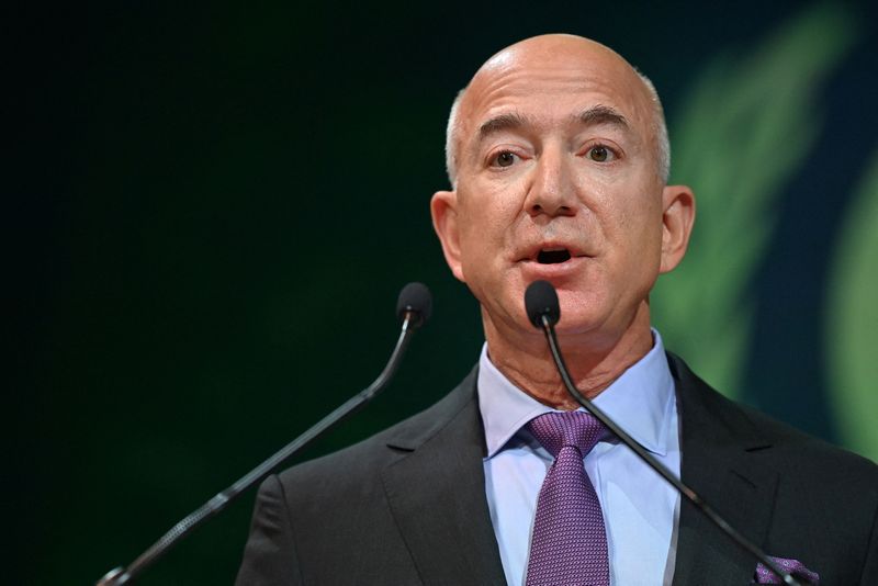 © Reuters. CEO da Amazon, Jeff Bezos
02/11/2021
Paul Ellis/Pool via REUTERS