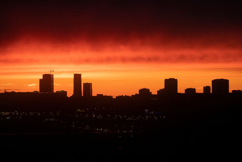 &copy; Reuters. FILE PHOTO: A general view of the city skyline during sunset as the spread of the coronavirus disease (COVID-19) continues, in Moscow, Russia May 14, 2020. REUTERS/Maxim Shemetov