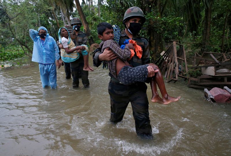 &copy; Reuters. Área inundada após passagem do cyclone Yaas na Índia
26/05/2021. REUTERS/Rupak De Chowdhuri/File Photo
