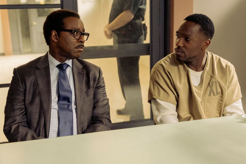 © Reuters. Courtney B. Vance as Franklin Roberts and Tosin Cole as Moses Johnson are seen in a scene of AMC Networks' 