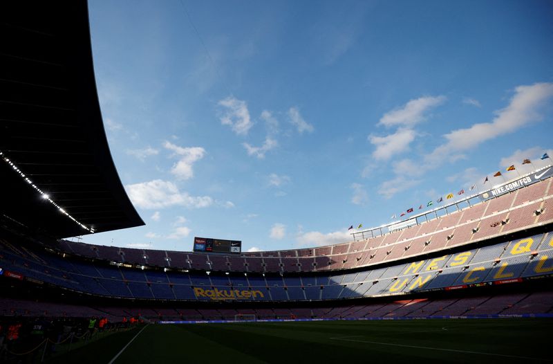 &copy; Reuters. Estádio Camp Nou, do Barcelona
03/04/2022
REUTERS/Albert Gea