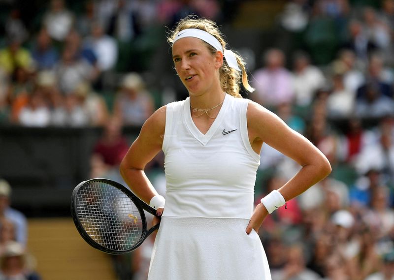 &copy; Reuters. Viktoria Azarenka durante partida em Wimbledon
05/07/2019 REUTERS/Toby Melville