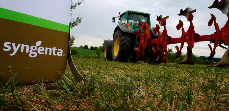 &copy; Reuters. Logo da empresa suíça Syngenta em Geispitzen, na França.
27/06/2017     
REUTERS/Arnd Wiegmann