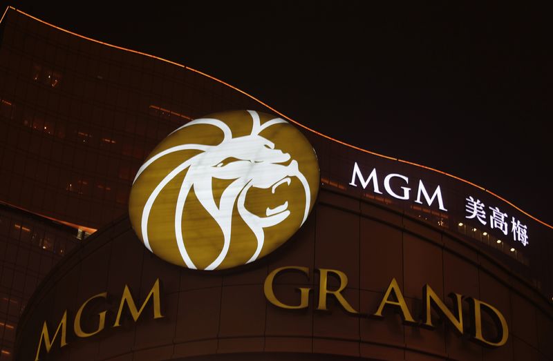 &copy; Reuters. MGM Grand resort in Macau is seen in the evening of May 15, 2011. REUTERS/Bobby Yip/Files
